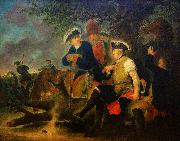 Bernhard Rode Frederick the Great and the Combat Medic, oil painting